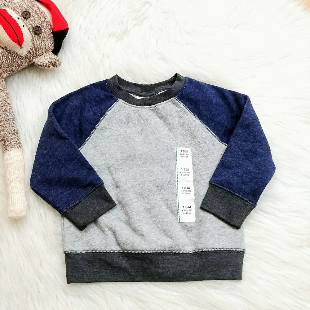 Cat & Jack Raglan Sweatshirt Baby Boys 18M